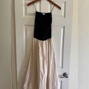 Pistola Black and White Mavo Midi Dress